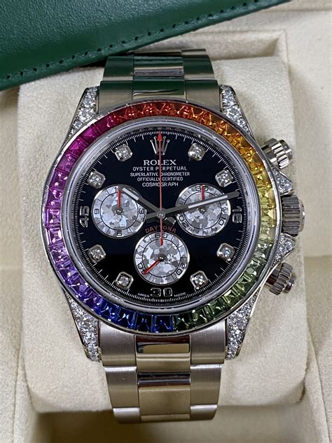 platinum rolex daytona rainbow|rolex daytona rainbow 2022 price.